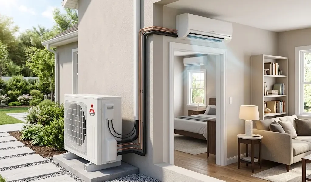 can a mini split cool multiple rooms